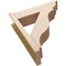 Ekena Millwork 8-in W x 28-in D x 32-in H Funston Trad Rough Cedar Woodgrain TimberThane Outlooker, Primed Tan OUTUR080X28X32FST04RCPR - alternate 4